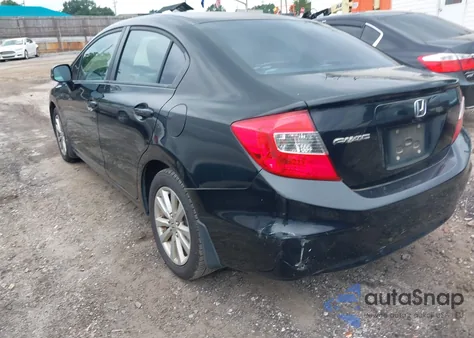 2012 Honda Civic Ex из США, поврежденный, VIN 19XFB2F86CE011173